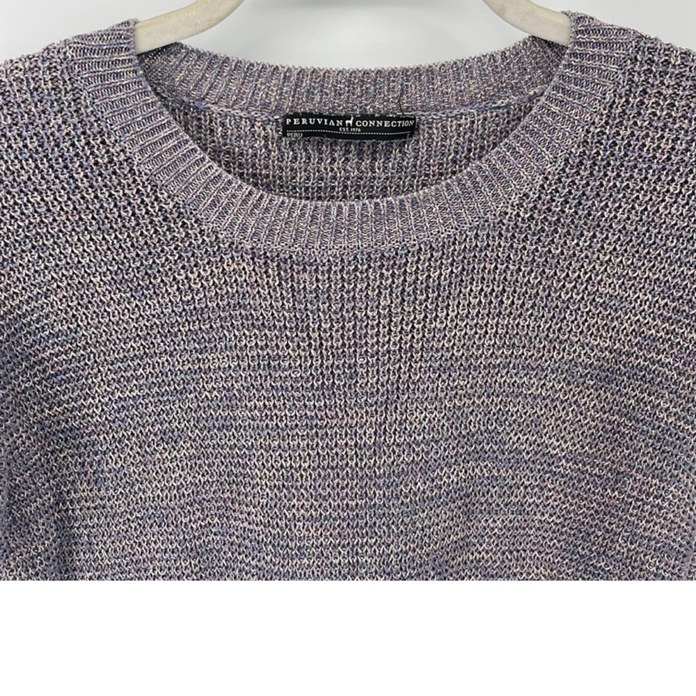 Peruvian‎ Connection 100% Pima Cotton Knit Crewneck Pullover Sweater Women’s XS